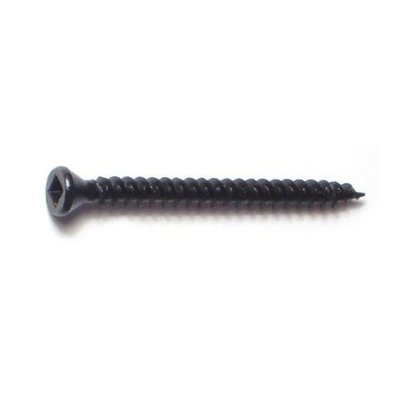 Buildright Drywall Screw, #6 x 1-5/8 in, Steel, Trim Head Square Drive, 245 PK 08840